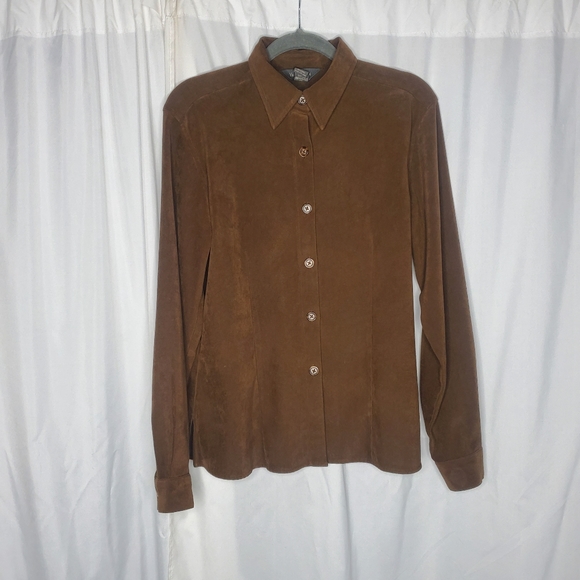 ◇◇ Van Heusen Chocolate Brown Two Piece Skirt Set Size Small/6 Modest - Picture 2 of 10